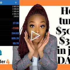 The EASIEST Forex Trading Strategy For Beginners | HOW TO GROW $50 to $3000 in 3 DAYS | Trading 101