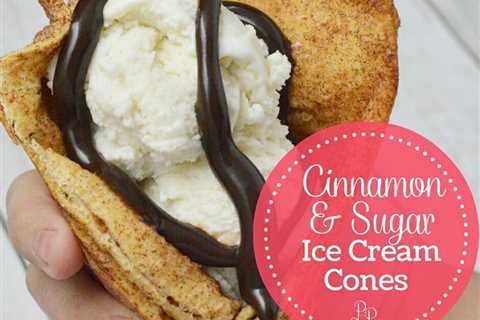 Edible Cinnamon and Sugar Ice Cream Cone