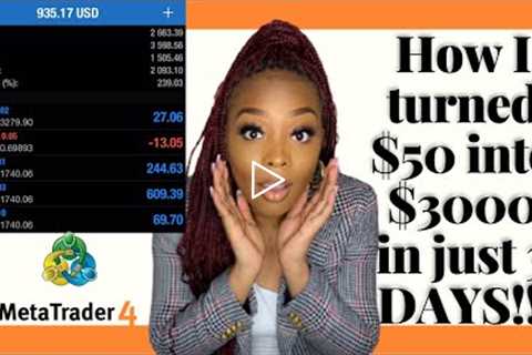 The EASIEST Forex Trading Strategy For Beginners | HOW TO GROW $50 to $3000 in 3 DAYS | Trading 101
