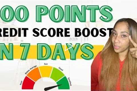 ￼ 🤫 Increase￼ In Your Credit Score ￼By 100 Points In 7 days!! Credit Hack!!!! ￼
