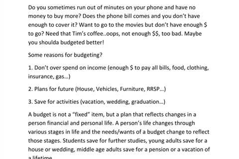 Tips For Budgeting Young Adults