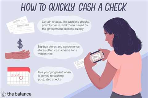 Things to Consider When Cashing in Checks