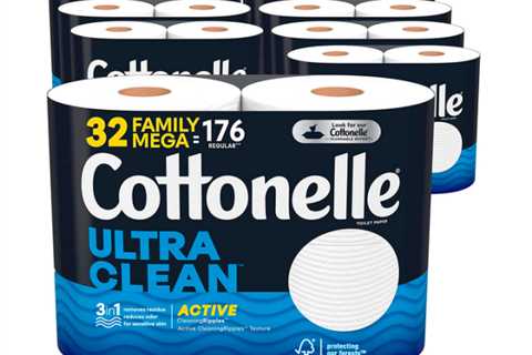 Cottonelle Extremely Clear Rest room Paper, 32 Household Mega Rolls solely $26.09 shipped!
