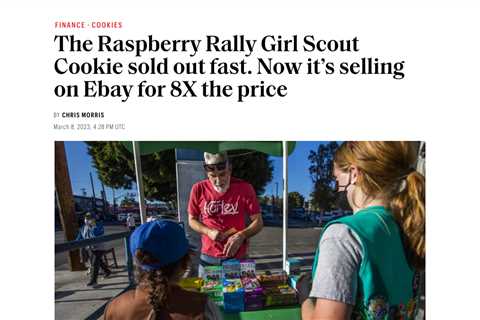 Raspberry Rally: The Newest Girl Scout Cookie Sells Out Quickly and Resells for High Prices