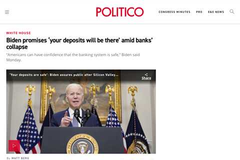 Biden Assures Americans: Banking System is Safe and Deposits Secure