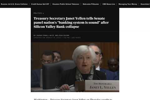 Janet Yellen Reassures Congress on U.S. Banking System After Bank Failures