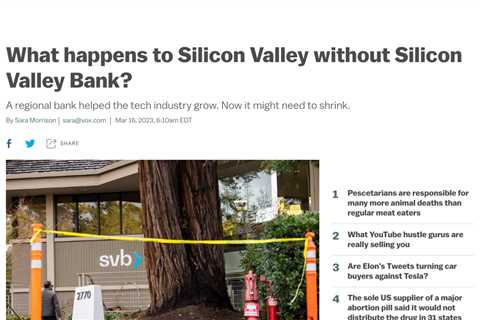 Silicon Valley Bank: From Tech Bank to FDIC Intervention