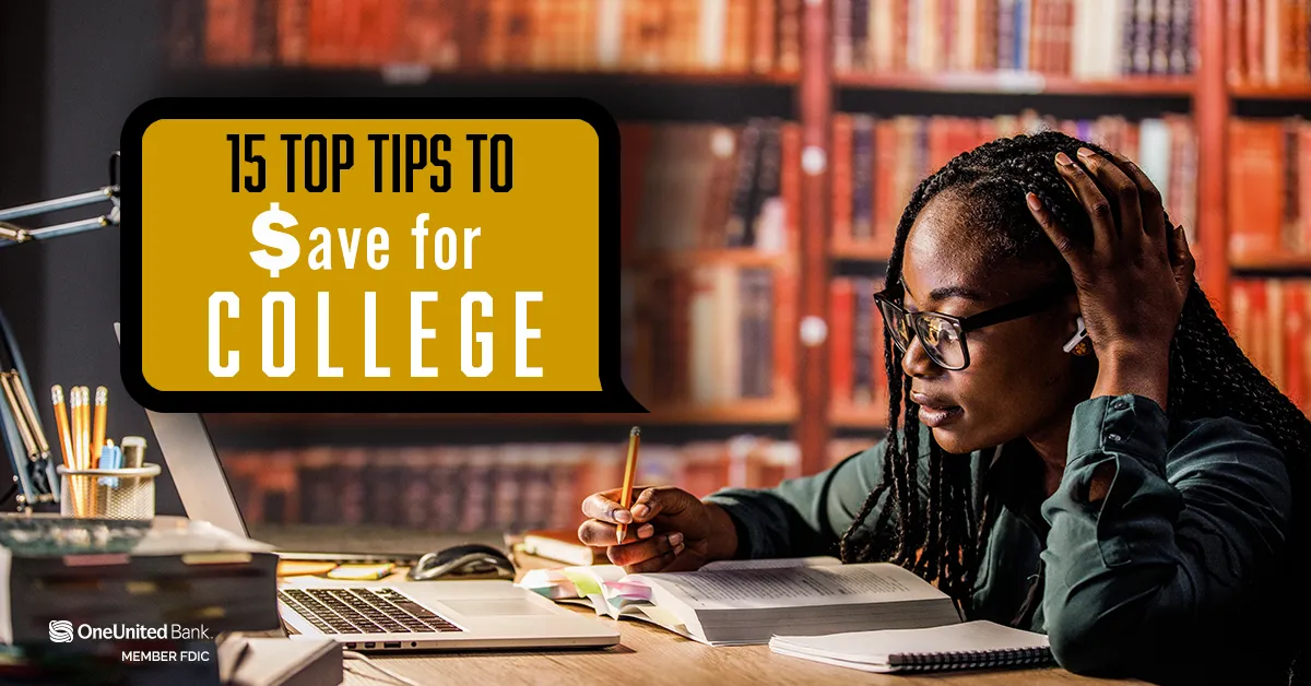 15 Top Tips to Save for College