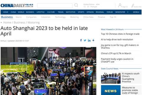 Get Ready for the 2023 Auto Shanghai: A Preview of the Latest Models and Technologies from Top..