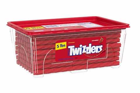 Twizzlers Twists Strawberry Flavored Licorice 5lb Tub solely $7.78 shipped!